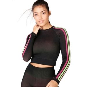 Fabletics Racer Stripe Crop Top